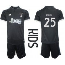 Juventus Adrien Rabiot #25 Tredjedraktsett Barn 2023-24 Kortermet (+ korte bukser)